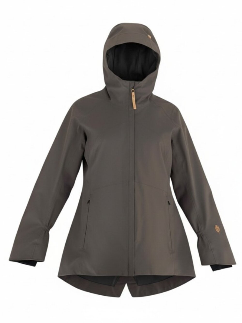 INDYGENA Grey Hooded Waterproof Rain Shell Outdoor Jacket size S